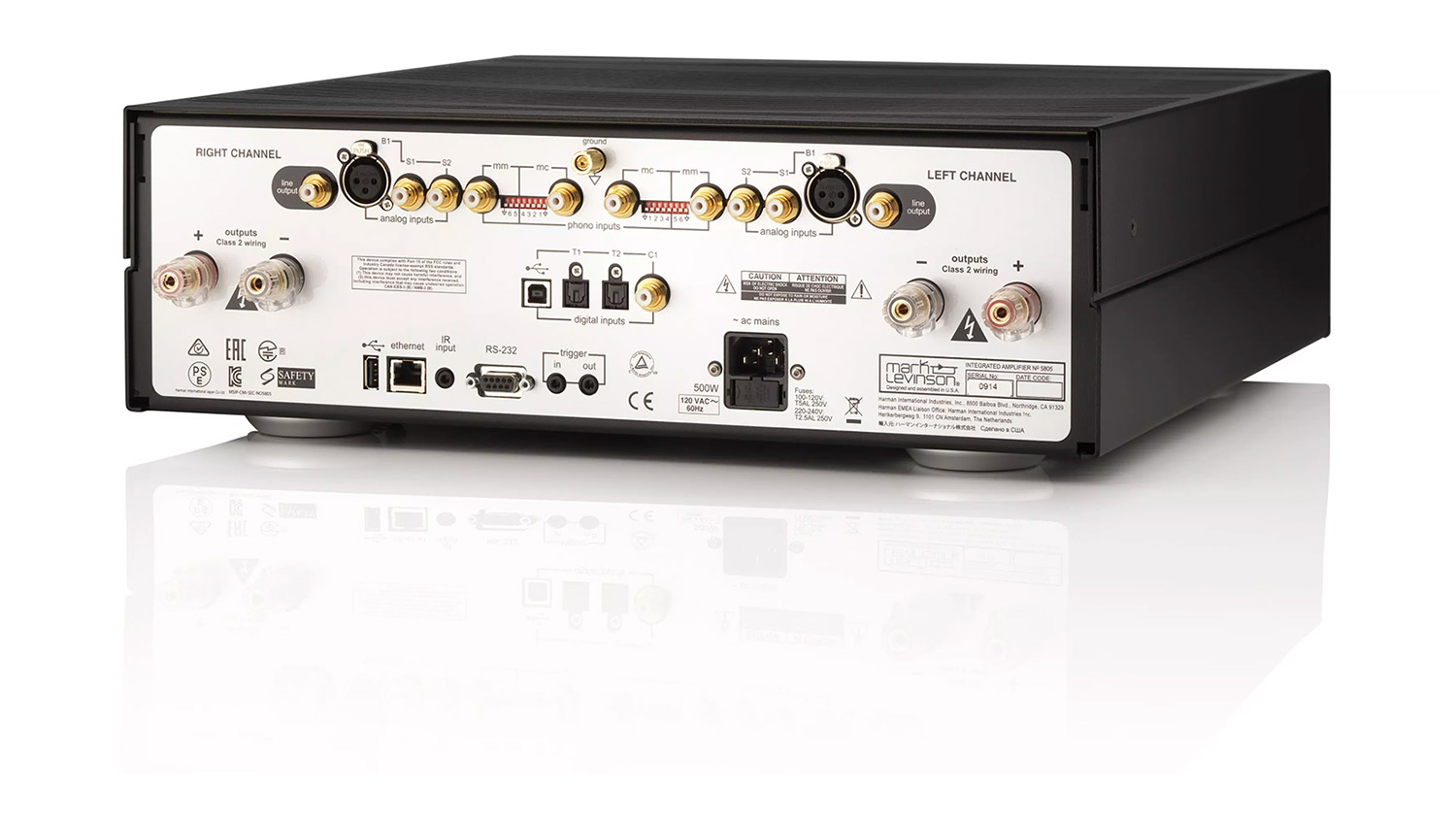 Mặt sau Ampli Mark Levinson No 5805