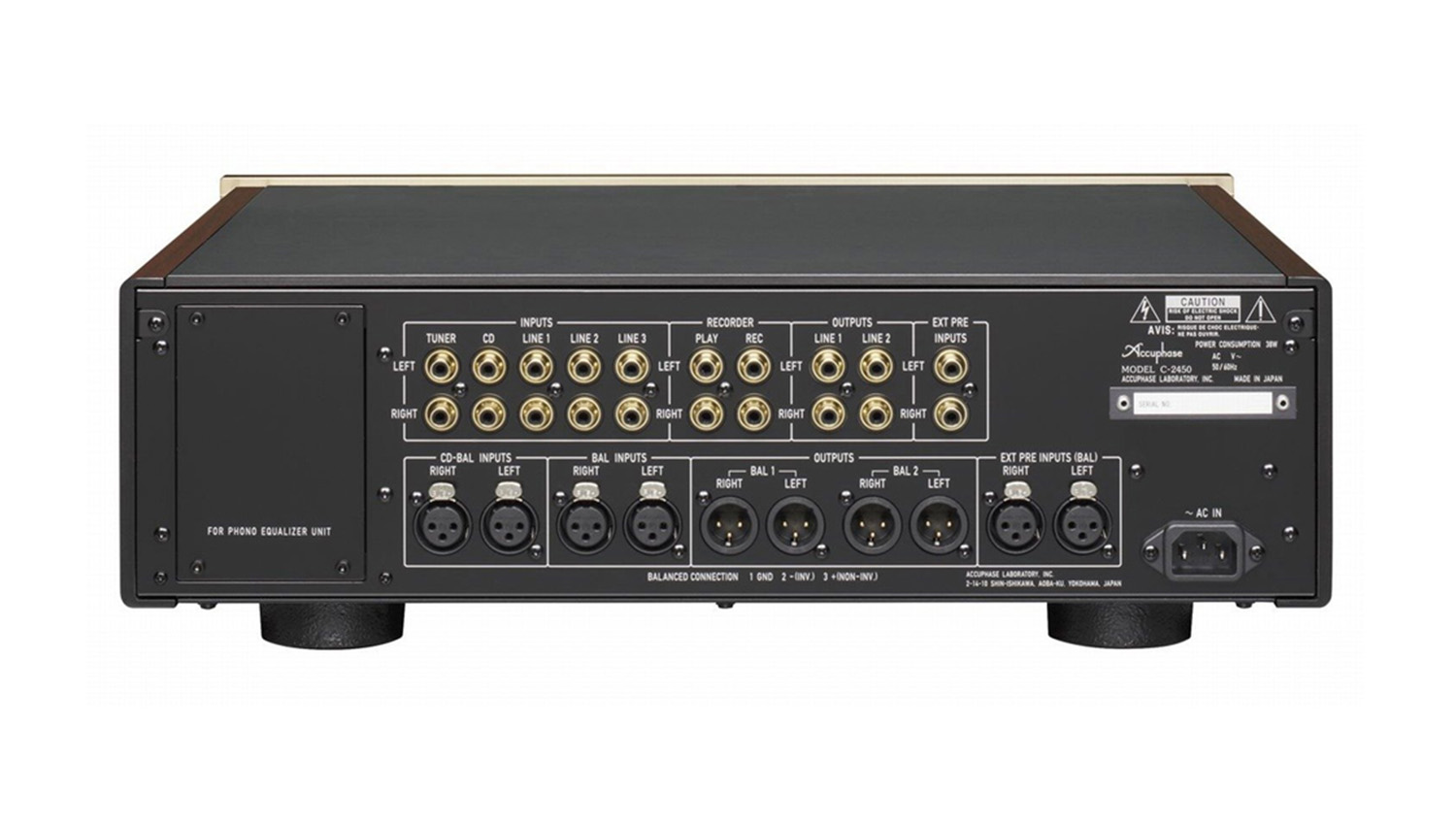 Mặt sau Pre Amply Accuphase C-245