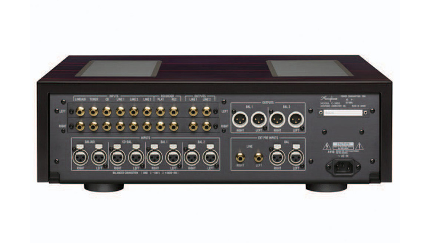 Mặt sau Pre amply Accuphase C3850