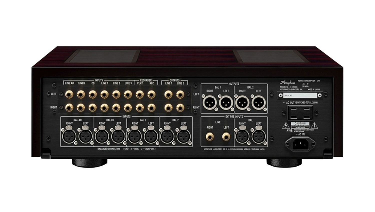 Mặt sau Pre Amply Accuphase C3900