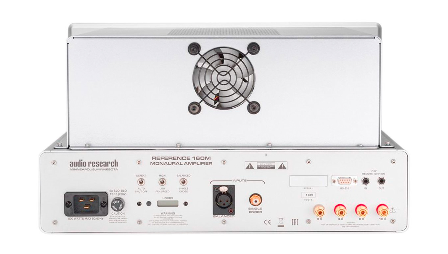 mặt sau Amply Audio Research Reference 160M màu trắng