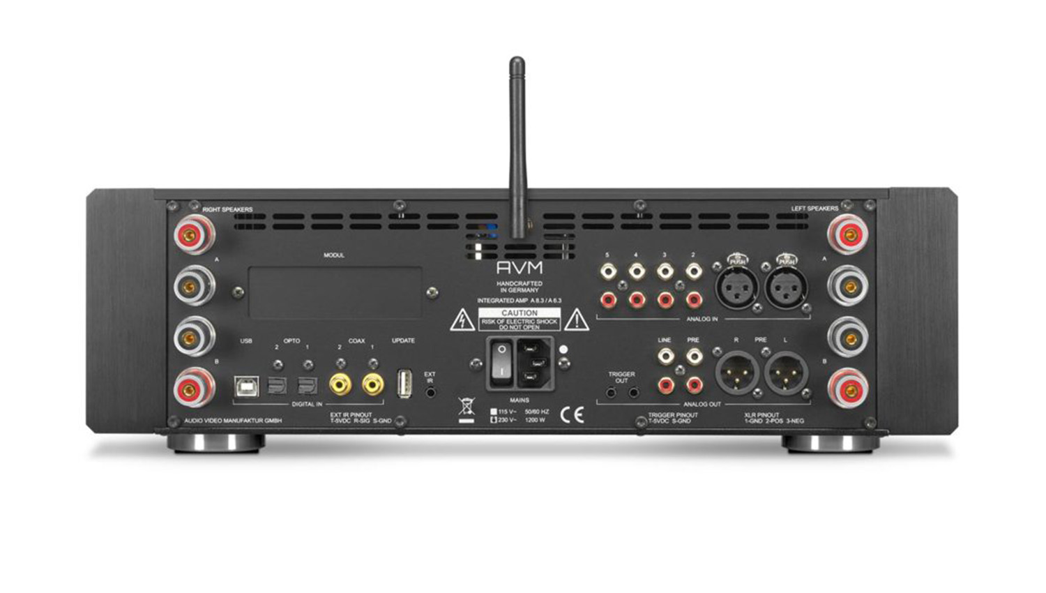 Mặt sau Amply AVM Ovation A 6.3