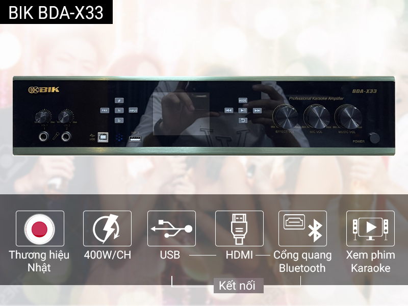 Amply karaoke BIK BDA-X33