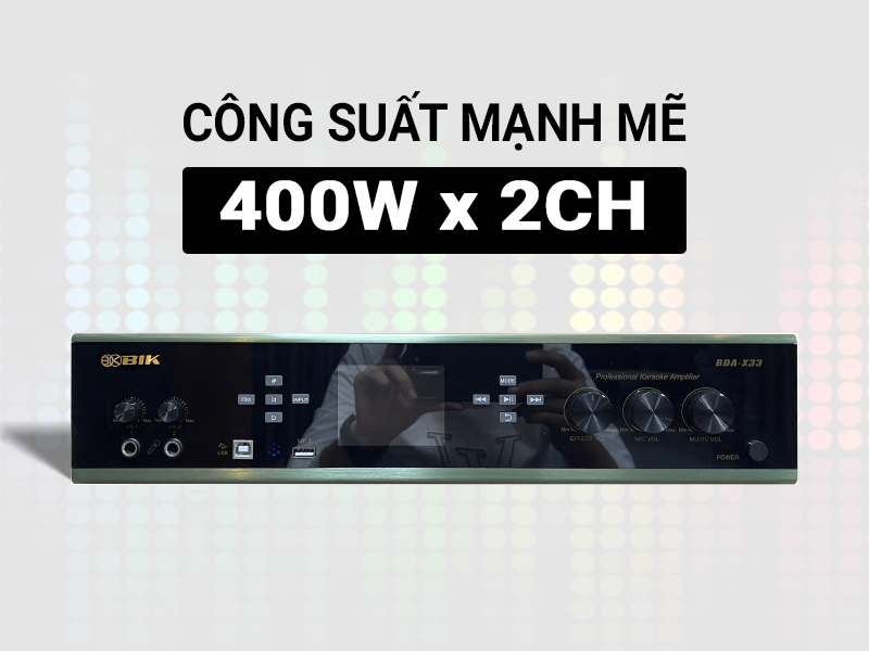 Amply karaoke BIK BDA-X33