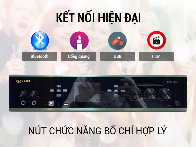 Amply karaoke BIK BDA-X33