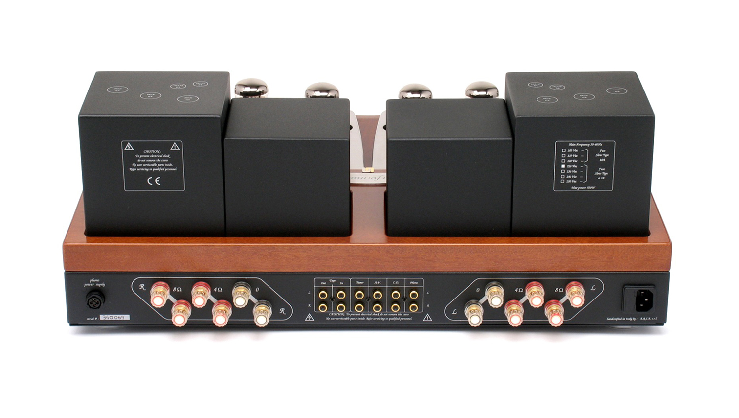 mặt sau Amply đèn Unison Research Performance