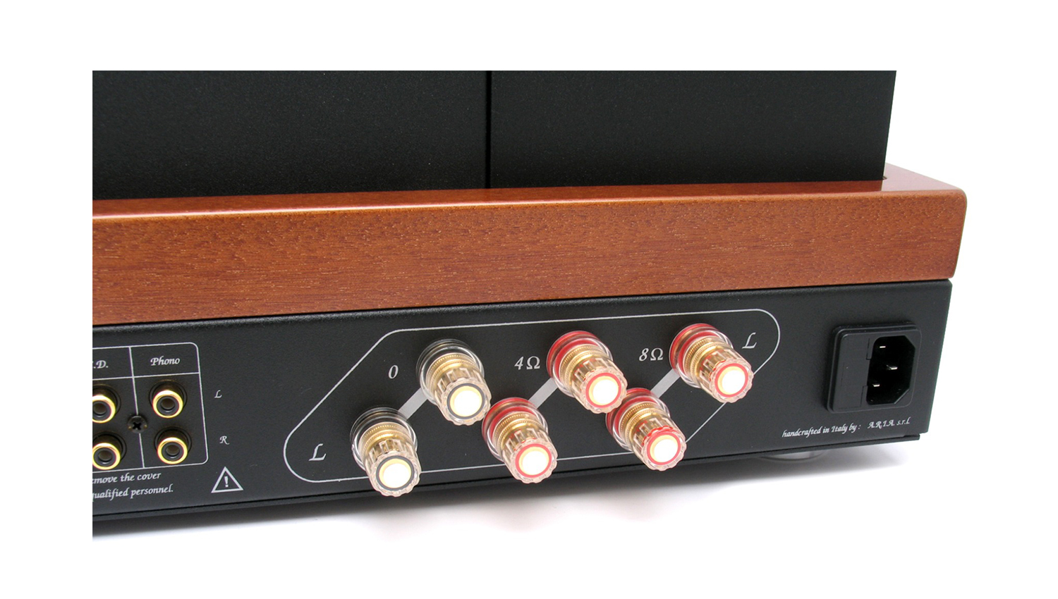 cổng kết nối bên trái Amply đèn Unison Research Performance