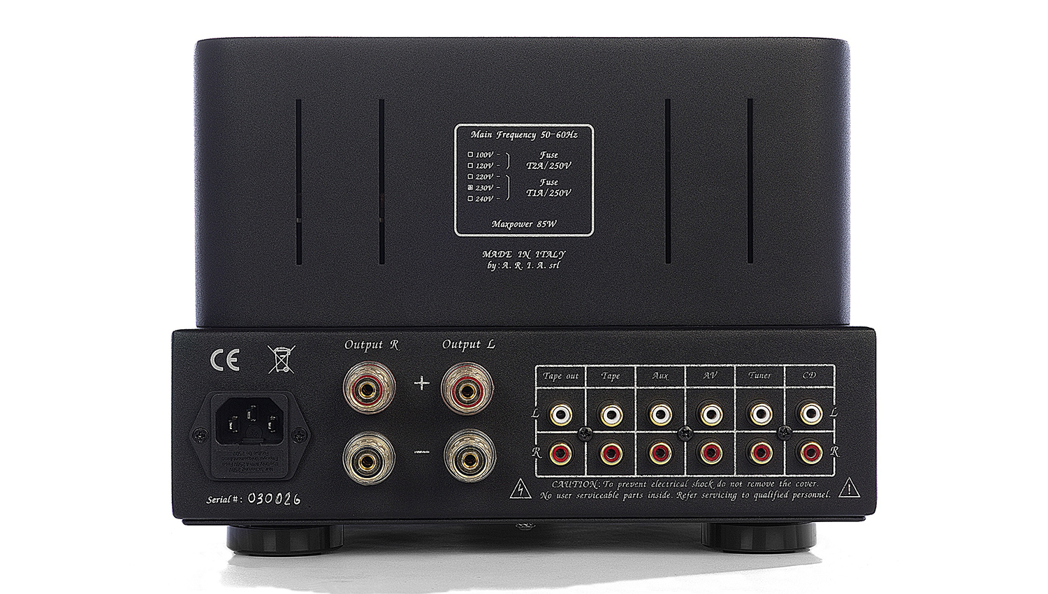 mặt sau Amply đèn Unison Simply Italy