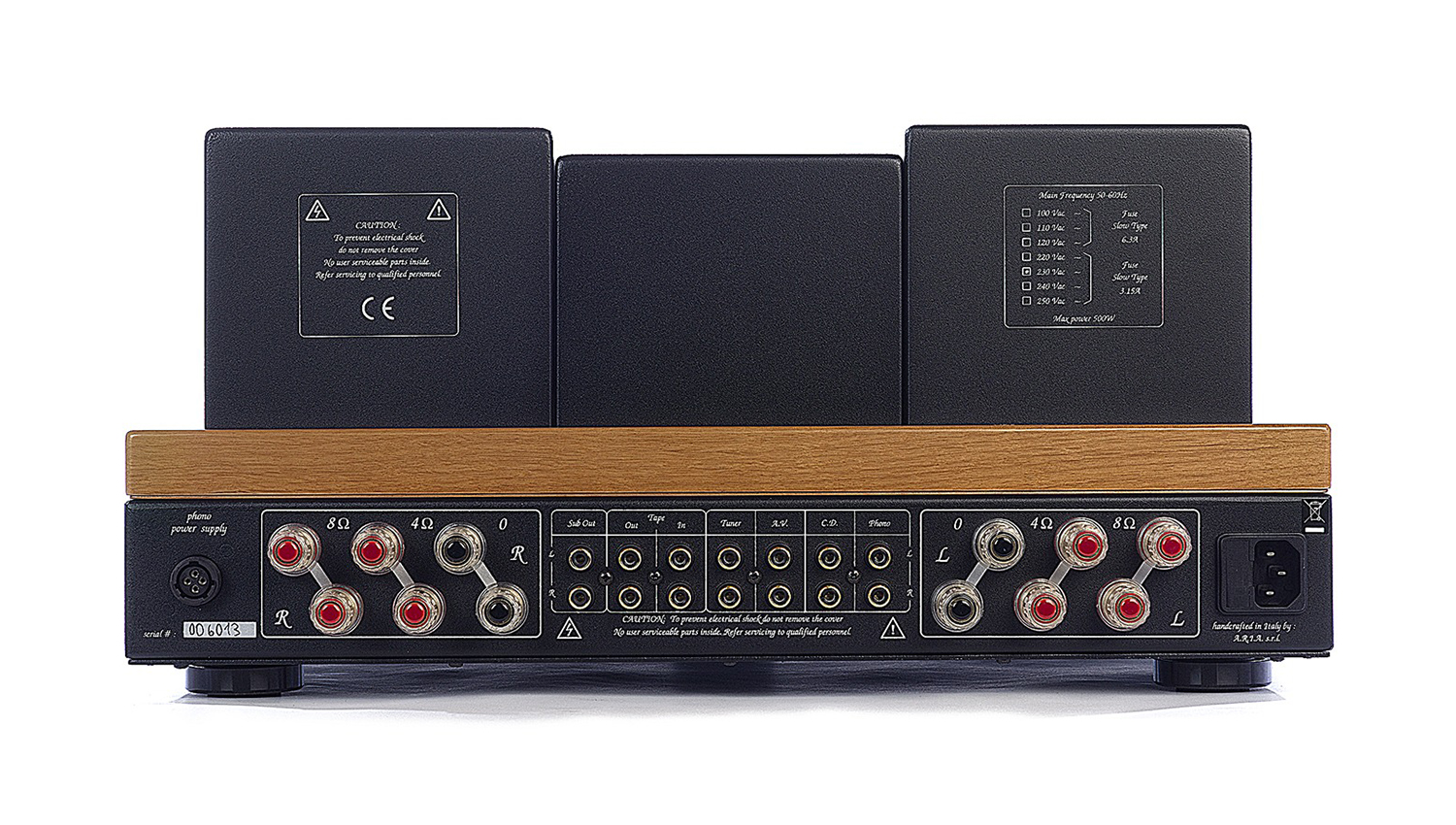 mặt sau Amply đèn Unison Research Sinfonia Anniversary