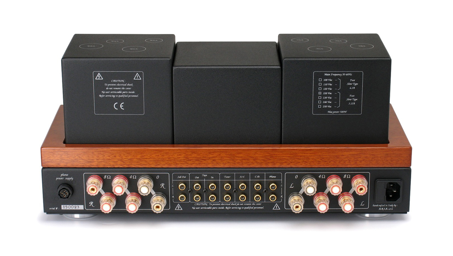 mặt sau Amply đèn Unison Research Sinfonia