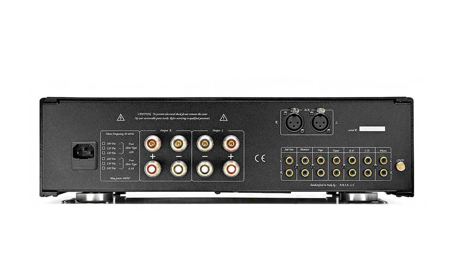 Amply đèn Unison Research Unico Secondo mặt sau