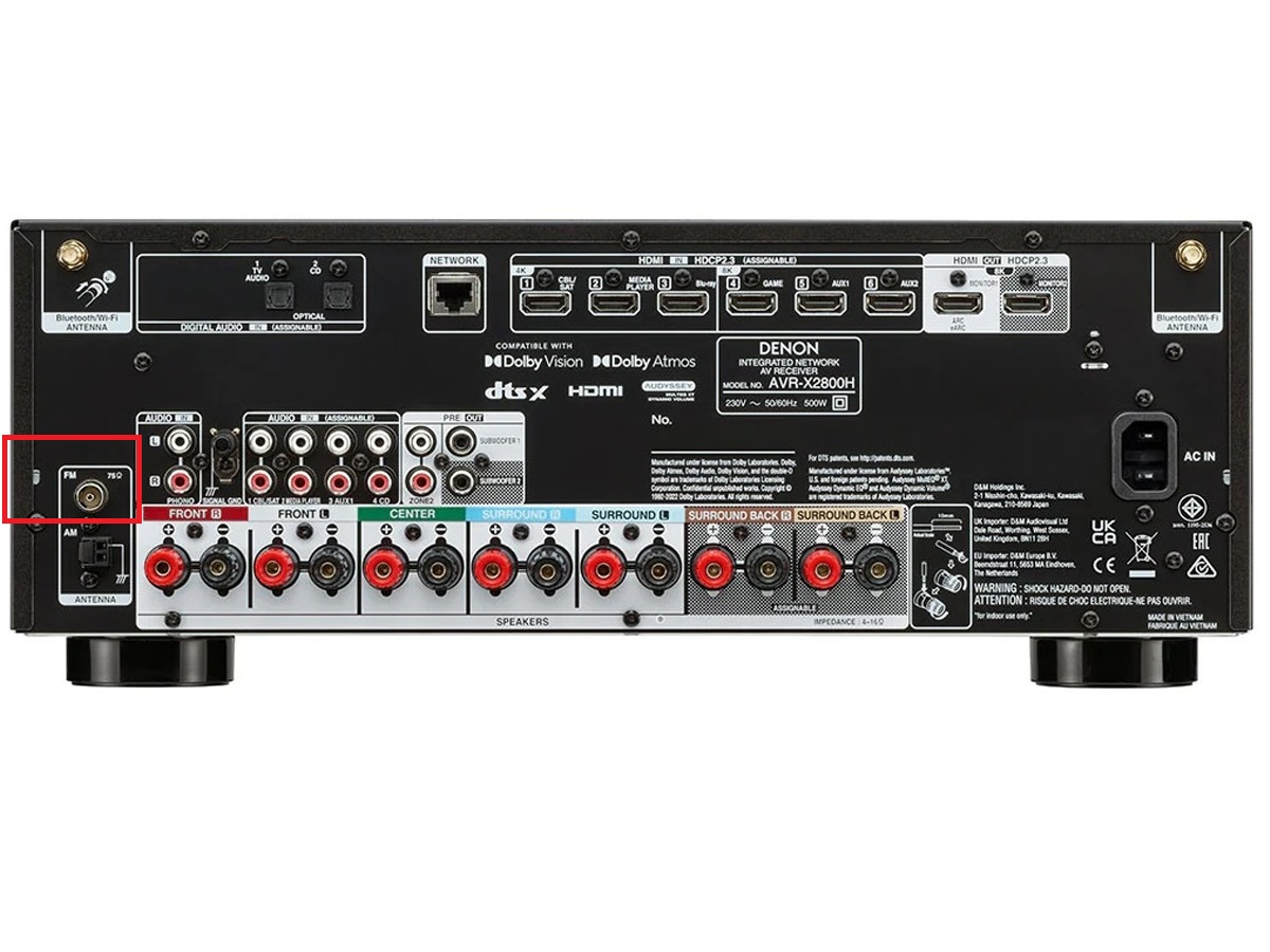 amply Denon AVR X2800H