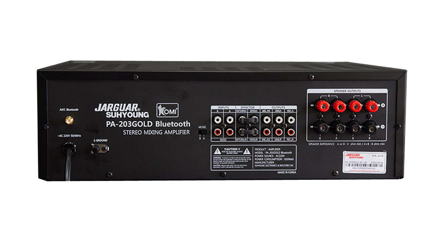 Amply Jarguar Suhyoung PA-203 Gold Bluetooth