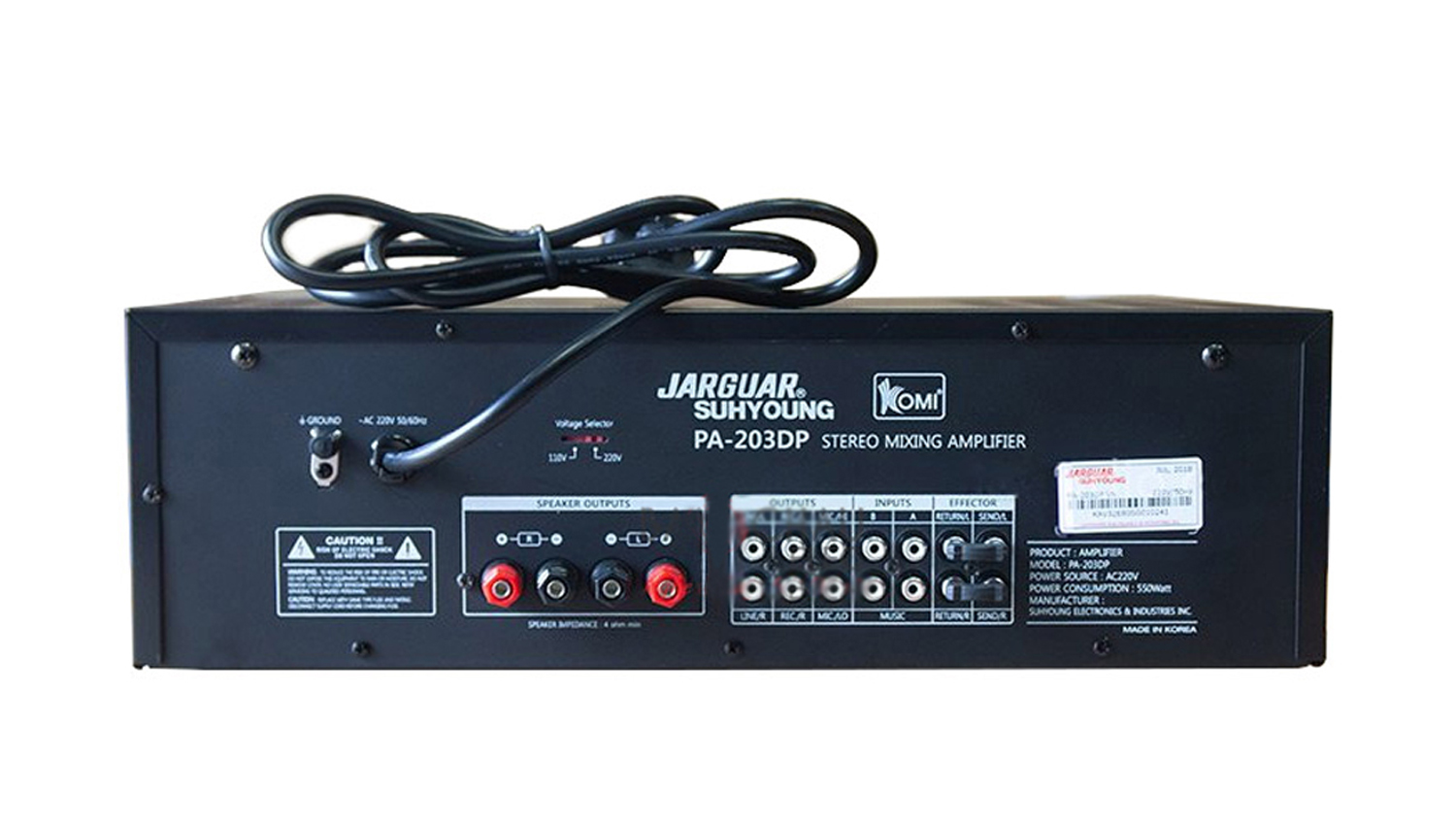 Amply Jarguar Suhyoung 2 kênh PA-203DP