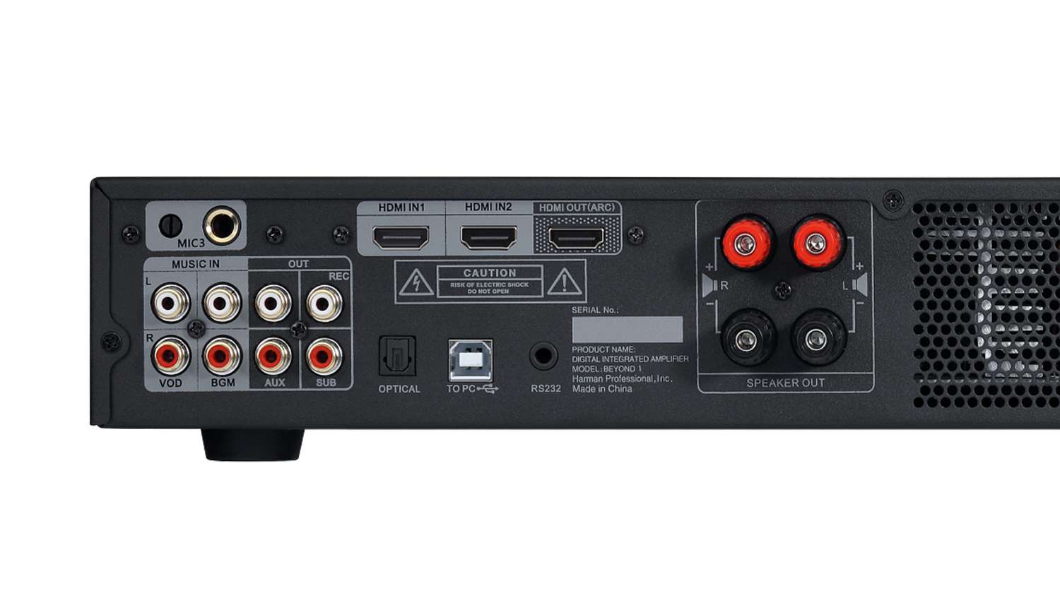 Amply JBL Beyond 1 mặt sau