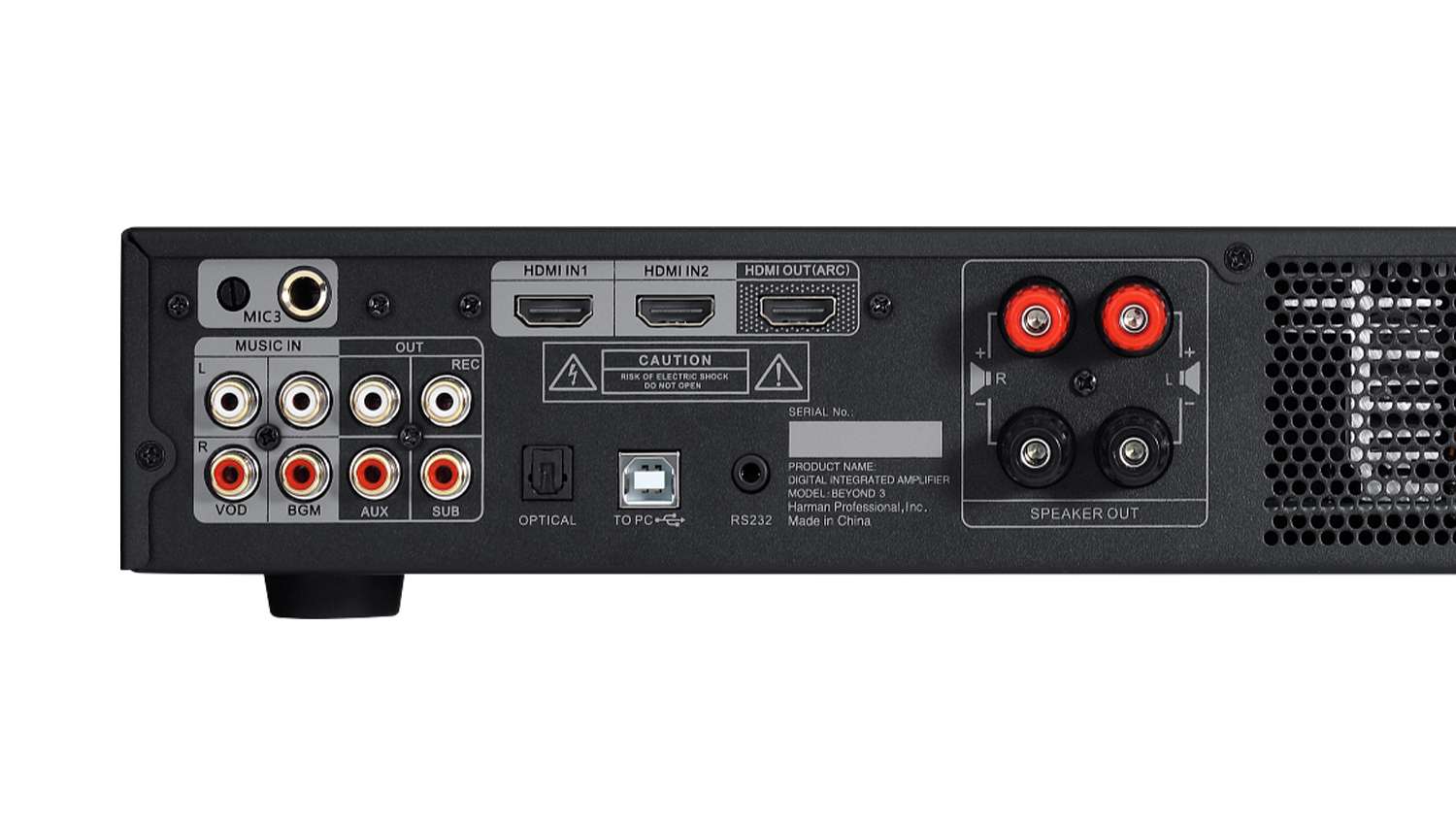 Amply JBL Beyond 3 mặt sau