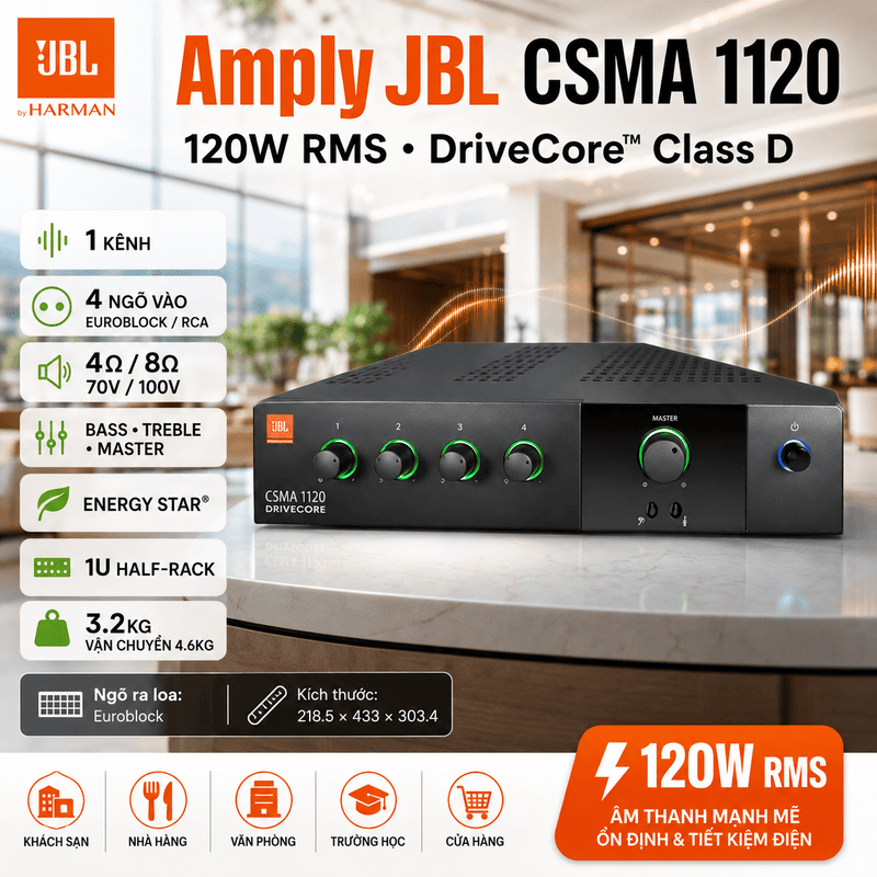 Amply JBL CSMA 1120