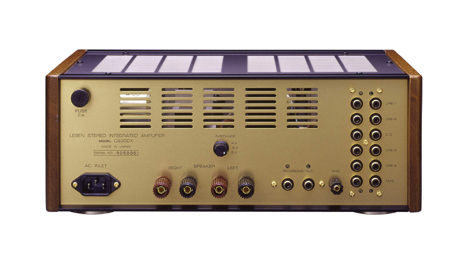 Mặt sau Amply Leben CS-300XS