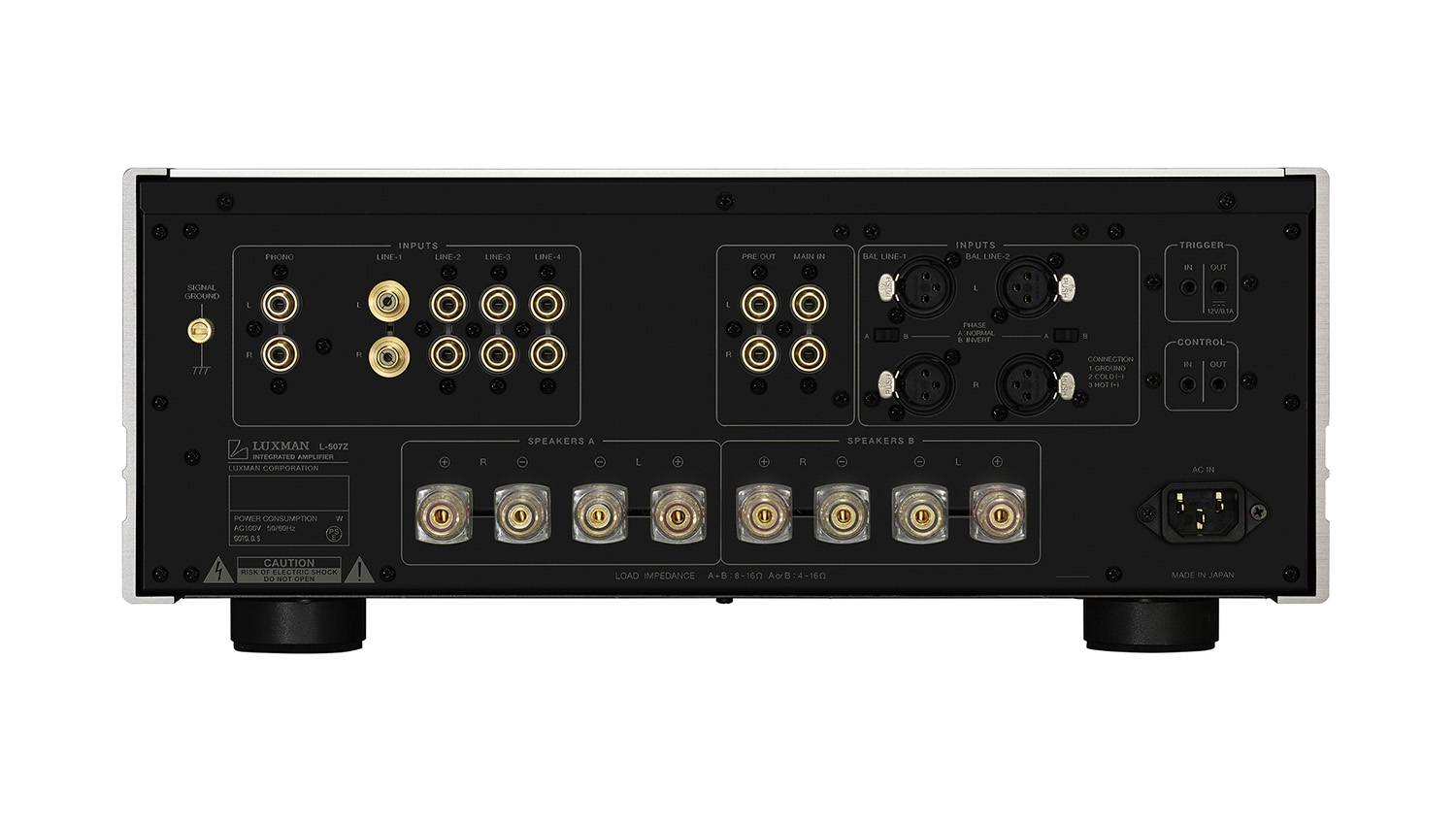 Mặt sau Amply Luxman L-507Z