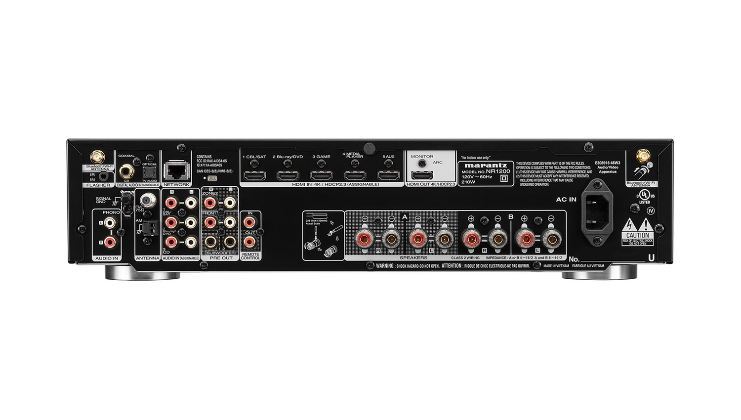 mặt sau Amply Marantz NR1200