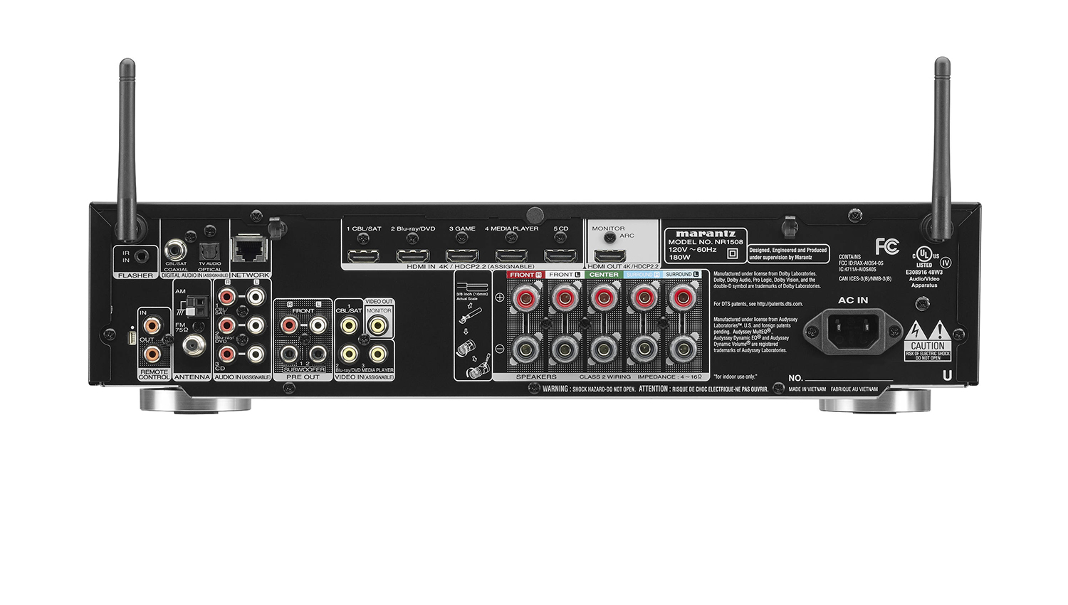 mặt sau Amply Marantz NR1508