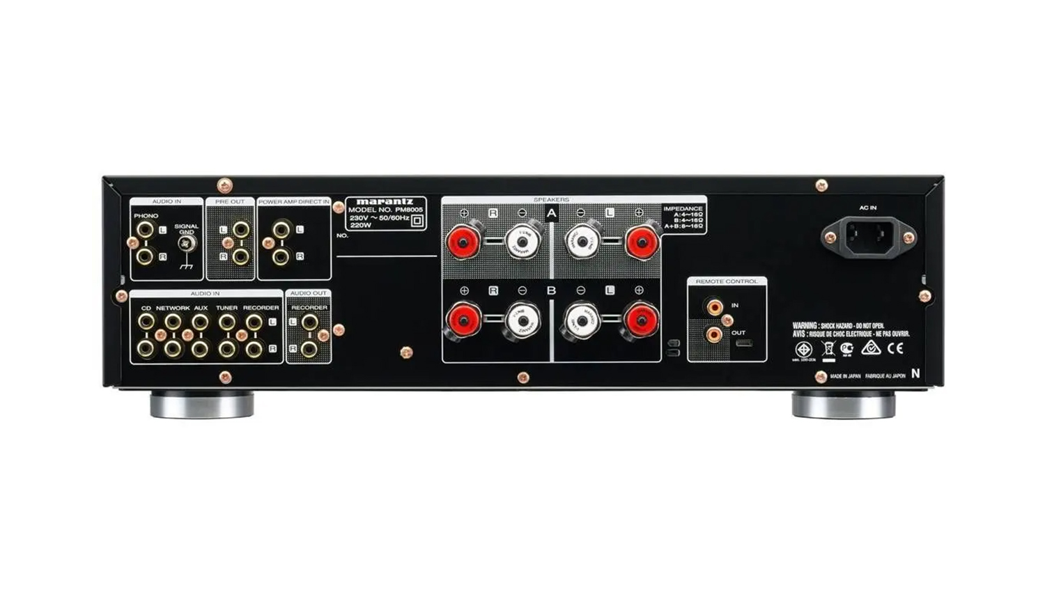 mặt sau Amply Marantz PM8005