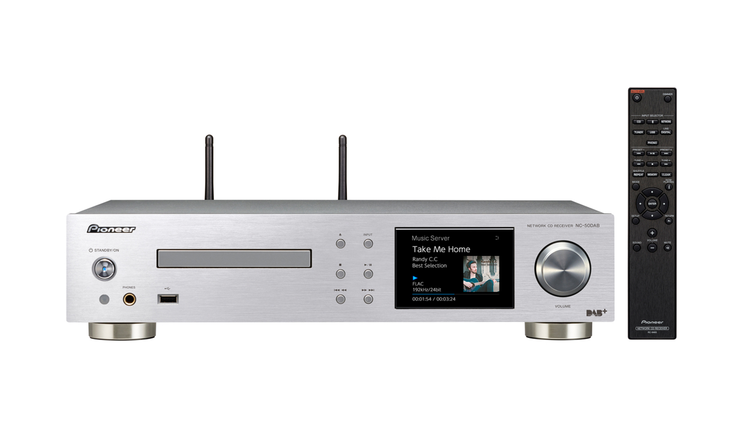Amply Pioneer NC-50DAB màu bạc