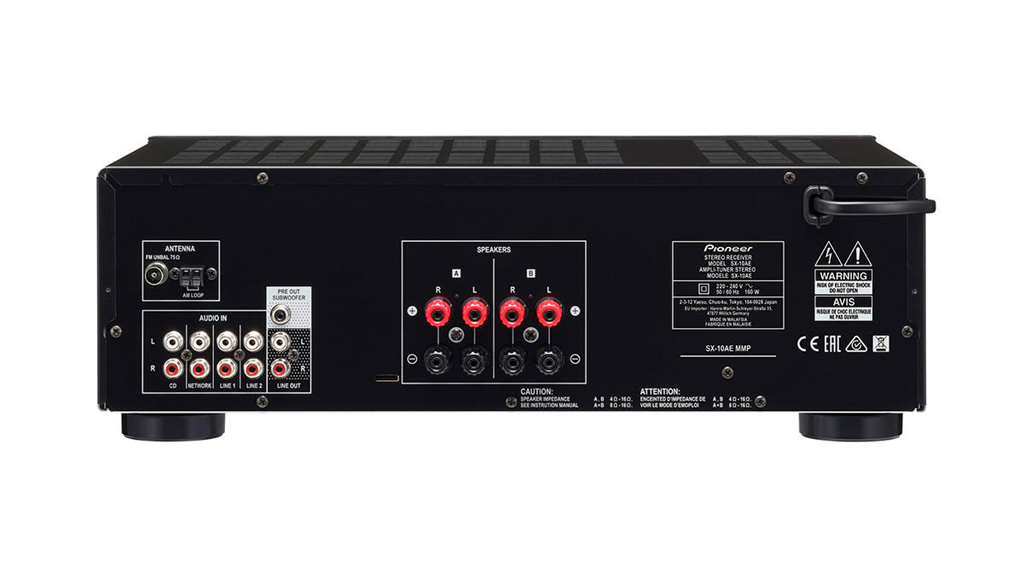 mặt sau Amply Pioneer SX-10AE