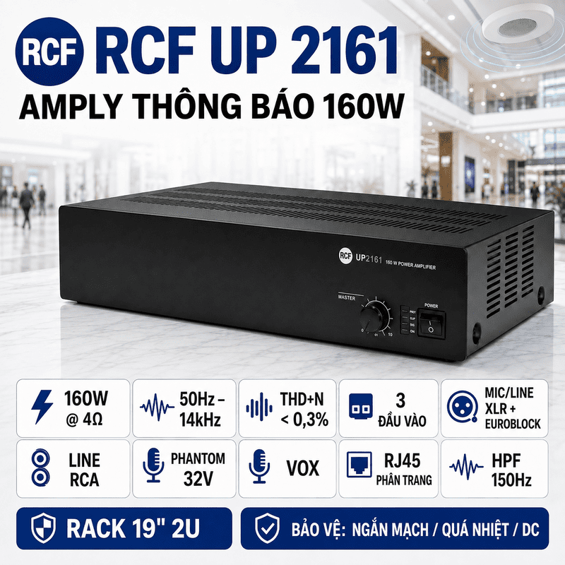 Amply th&ocirc;ng b&aacute;o RCF UP 2161