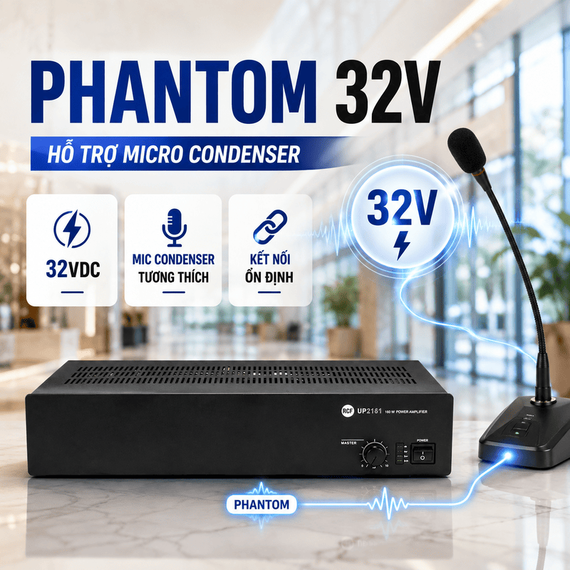 Amply th&ocirc;ng b&aacute;o RCF UP 2161