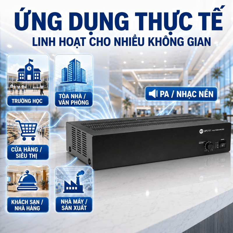 Amply th&ocirc;ng b&aacute;o RCF UP 2161