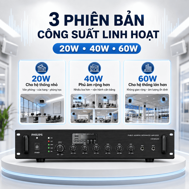 Amply th&ocirc;ng b&aacute;o Philips CSS1800/70