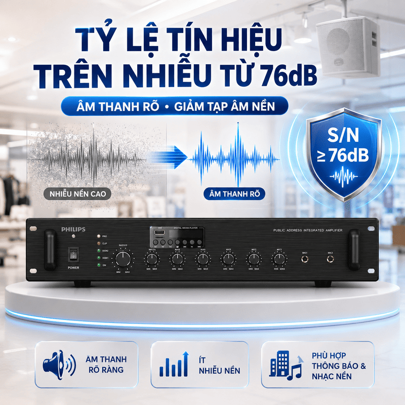 Amply th&ocirc;ng b&aacute;o Philips CSS1800/70