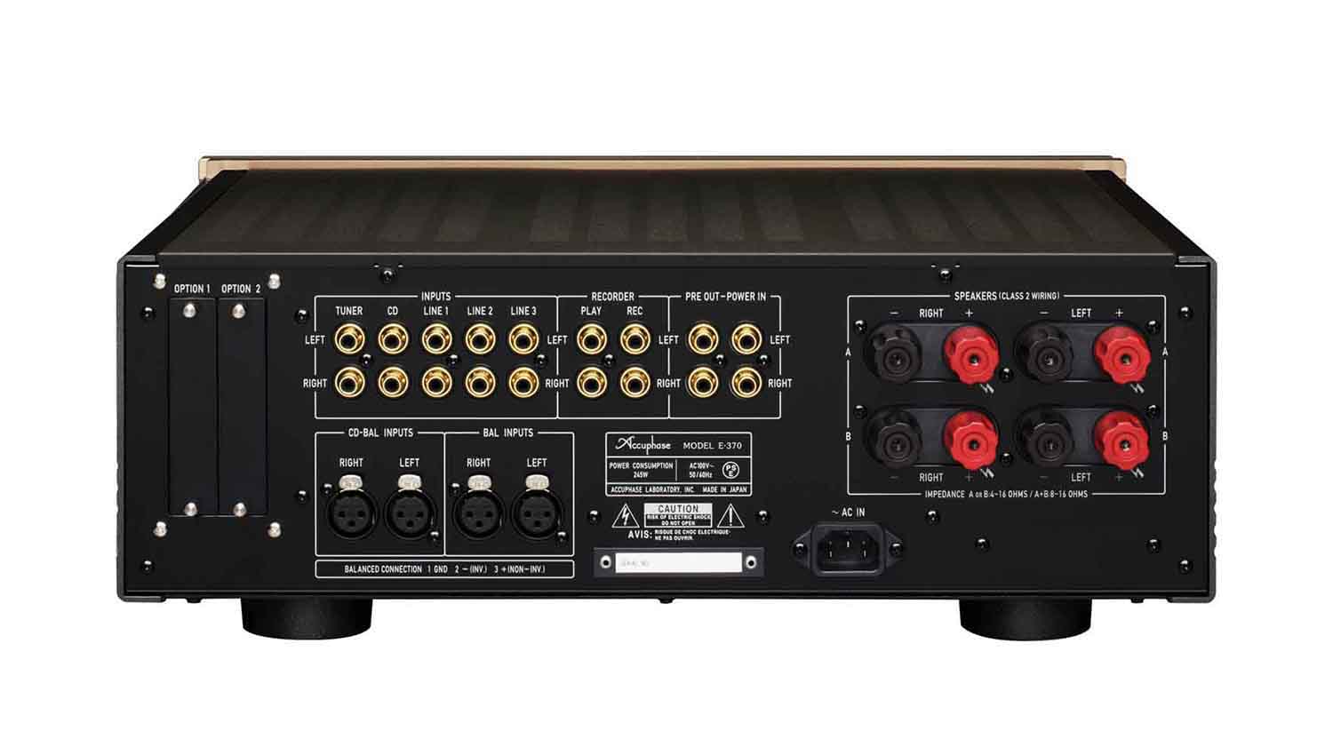 Mặt sau Amply Accuphase E370