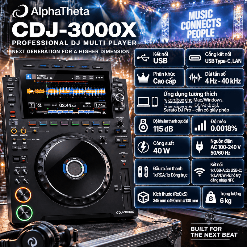 B&agrave;n DJ AlphaTheta CDJ-3000X