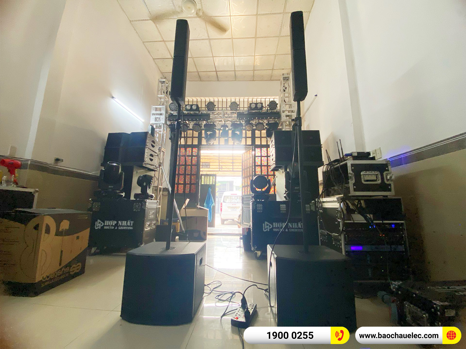 B&agrave;n giao Bộ loa cột dBTechnologies ES503 cho anh Vấn tại TP HCM