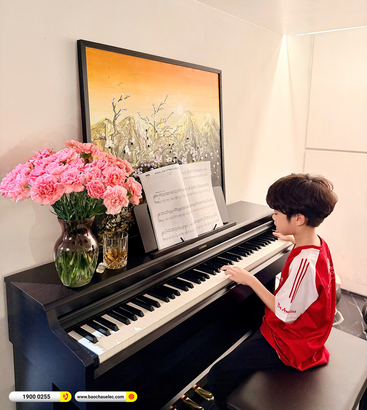Bàn giao Đàn organ Yamaha YDP-165R hơn 25tr cho khách hàng tại Hà Nội