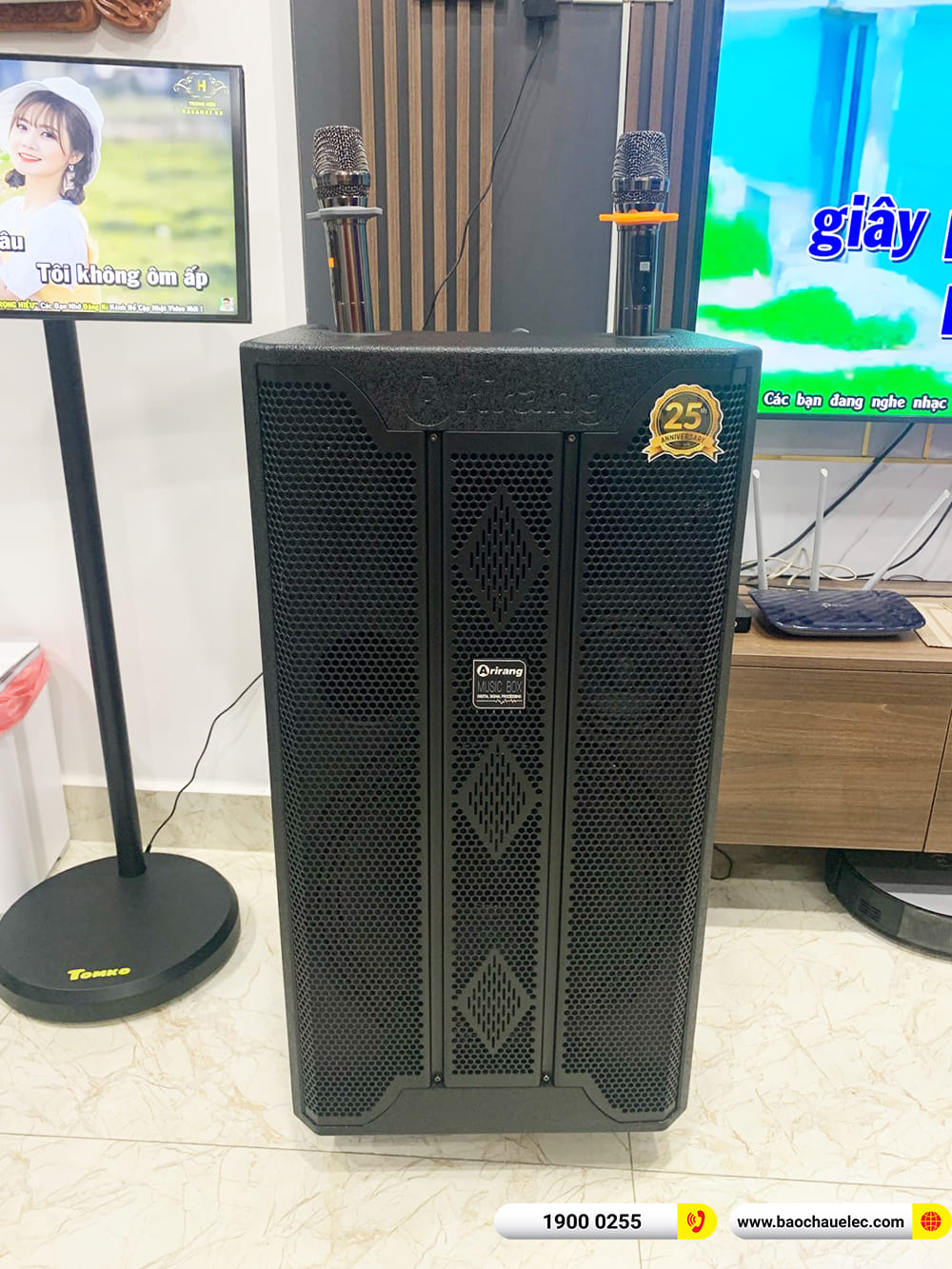 B&agrave;n giao loa Arirang MK3 Max, m&agrave;n h&igrave;nh Tomko hơn 14tr cho chị Phương ở TPHCM