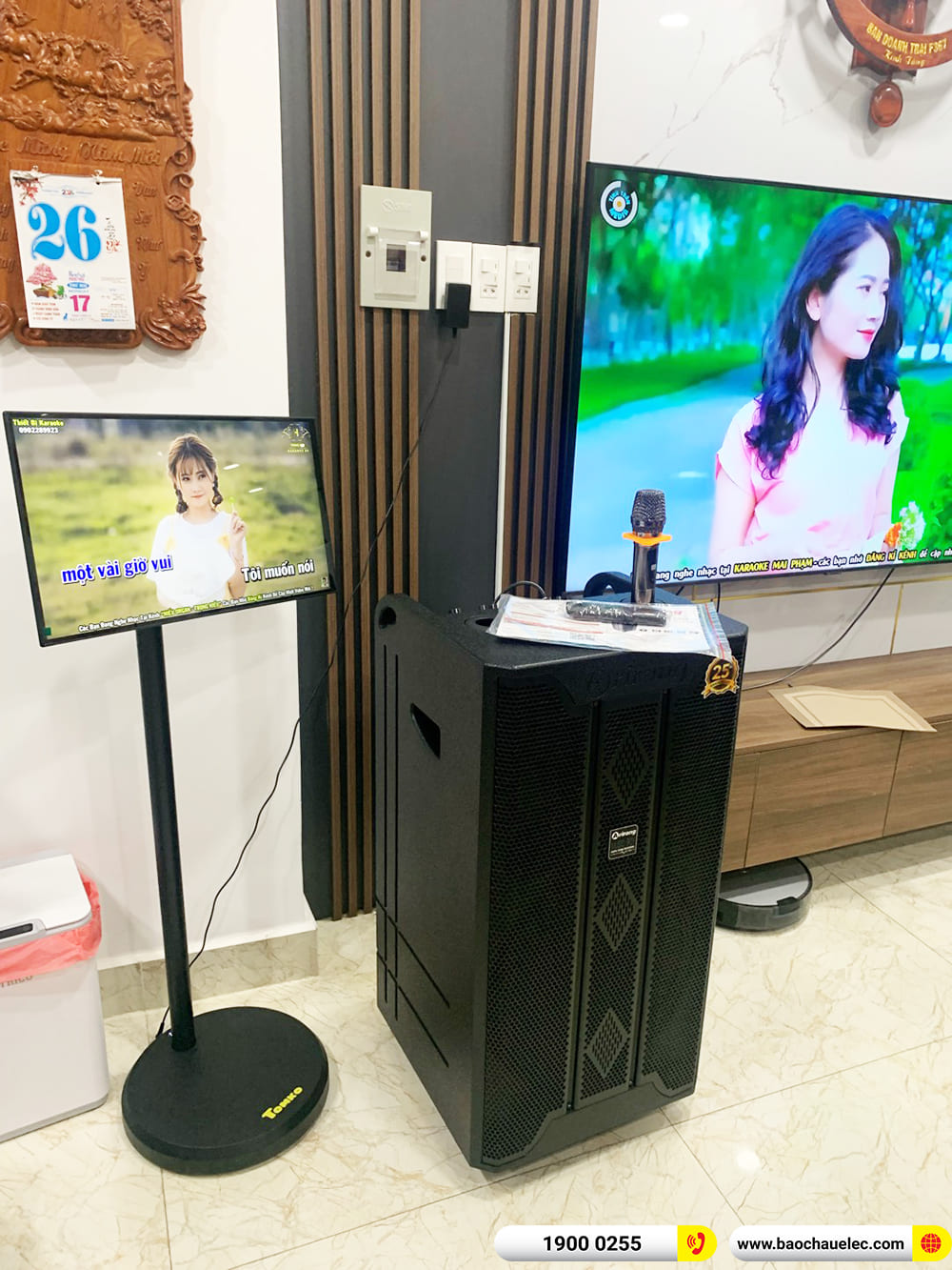 B&agrave;n giao loa Arirang MK3 Max, m&agrave;n h&igrave;nh Tomko hơn 14tr cho chị Phương ở TPHCM