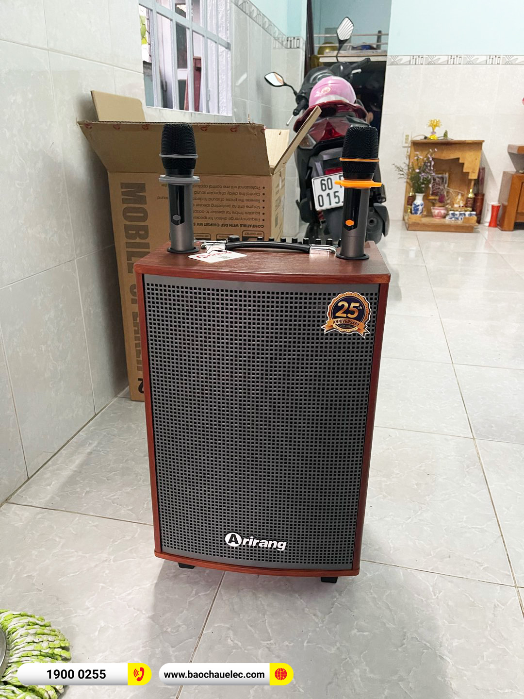 B&agrave;n giao loa k&eacute;o Ariang MKS2 hơn 3tr cho chị Nga tại Đồng Nai 