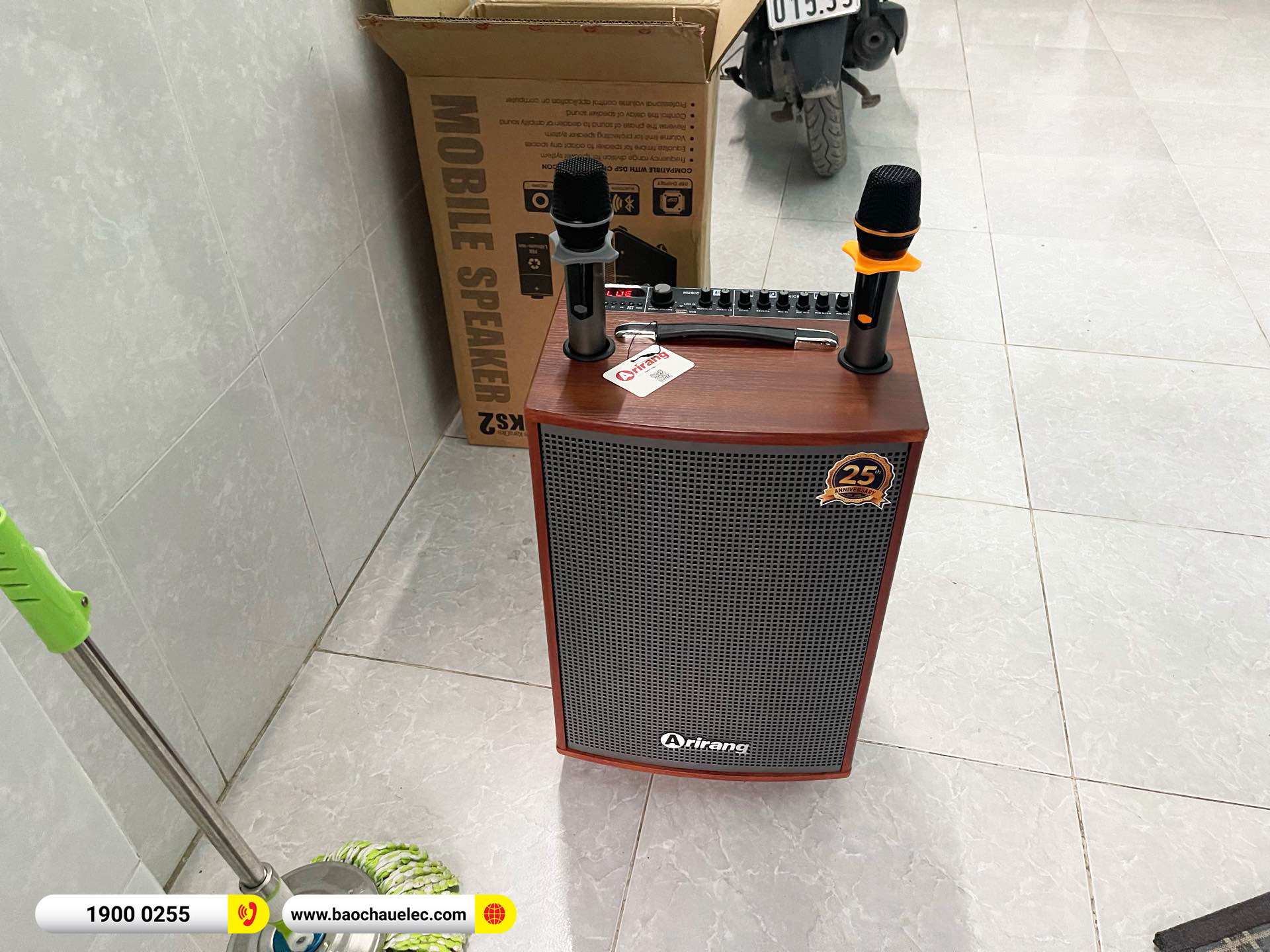 B&agrave;n giao loa k&eacute;o Ariang MKS2 hơn 3tr cho chị Nga tại Đồng Nai 