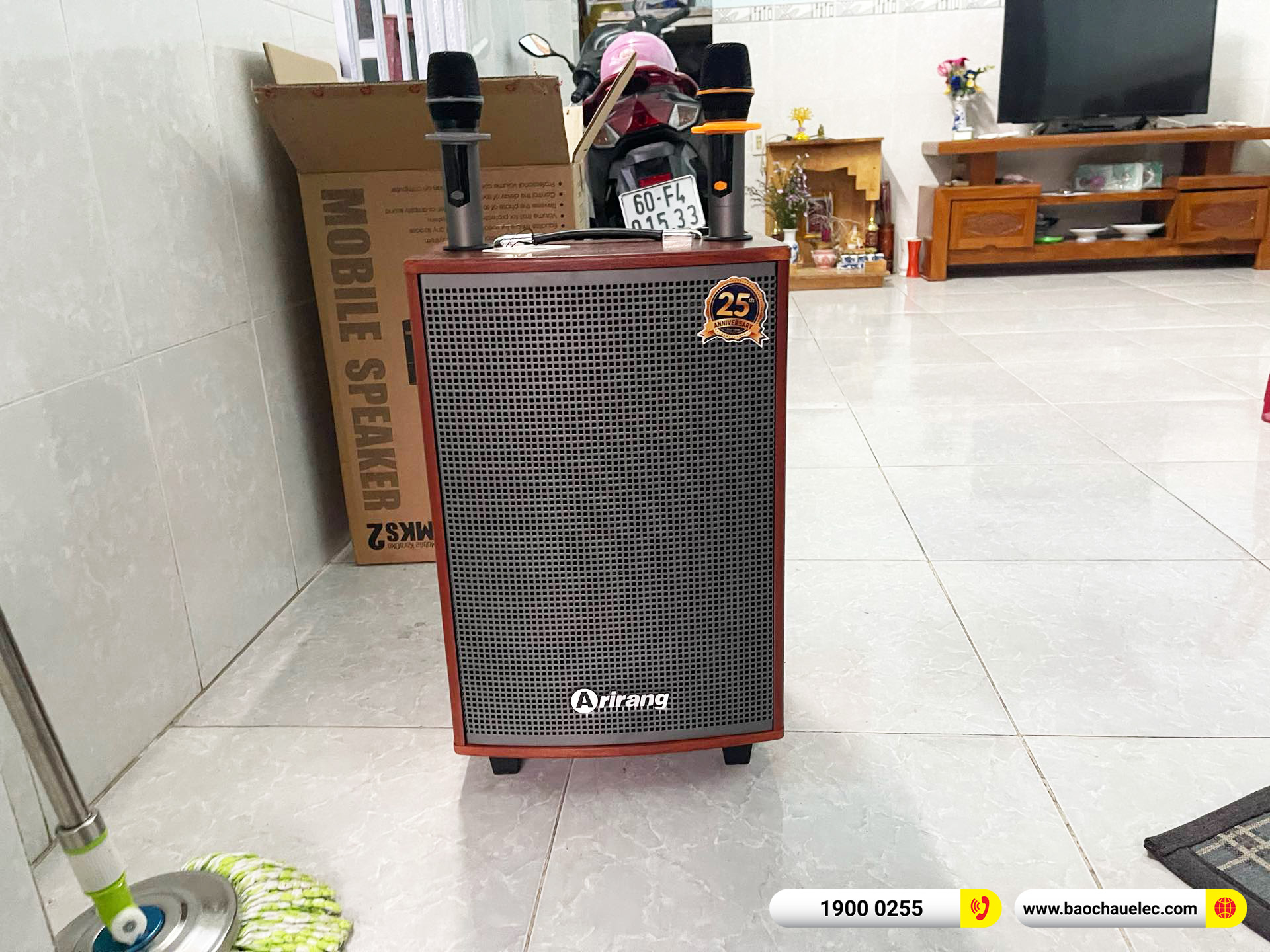 B&agrave;n giao loa k&eacute;o Ariang MKS2 hơn 3tr cho chị Nga tại Đồng Nai 