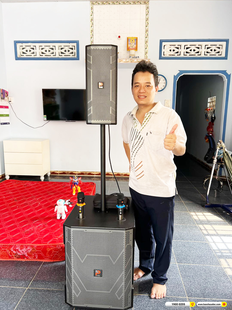 B&agrave;n giao Loa k&eacute;o Prosing W15-COT 10 cho anh Qu&yacute; B&igrave;nh Dương