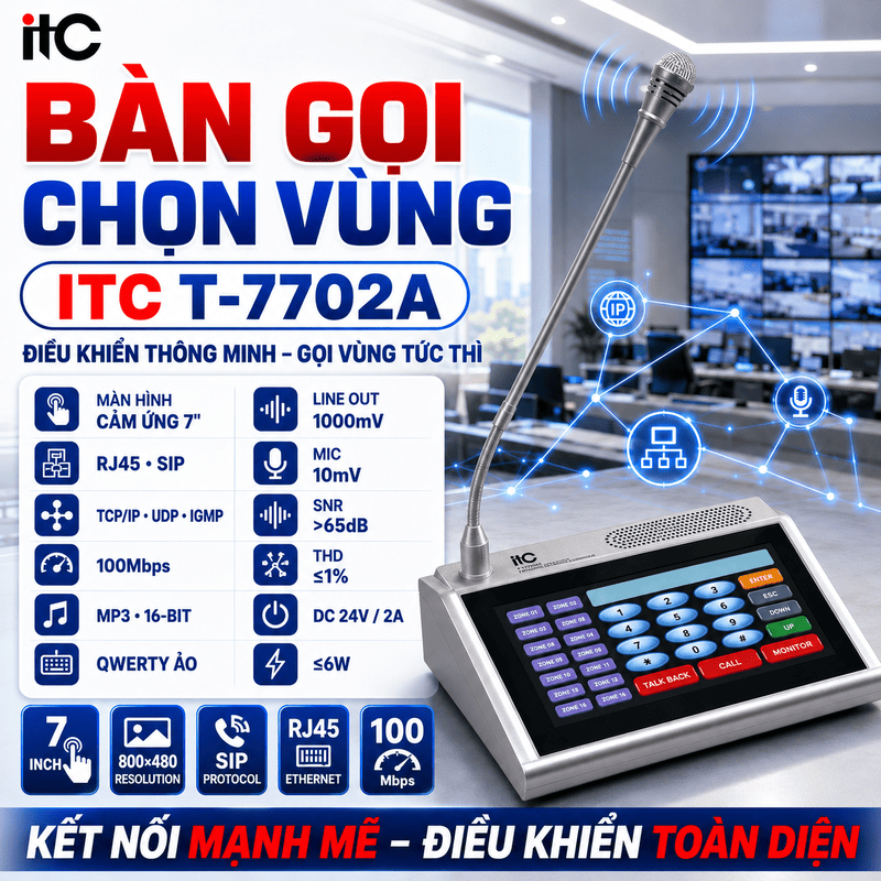 Bàn gọi phân vùng ITC T-7702A