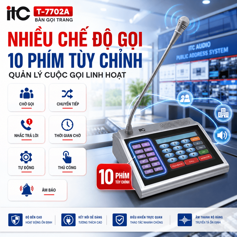 Bàn gọi phân vùng ITC T-7702A