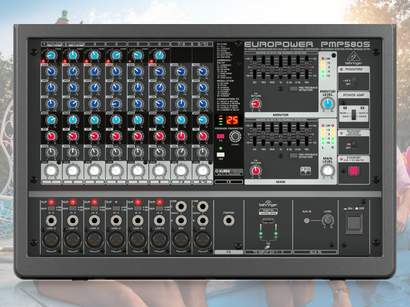 B&agrave;n mixer Behringer PMP580S
