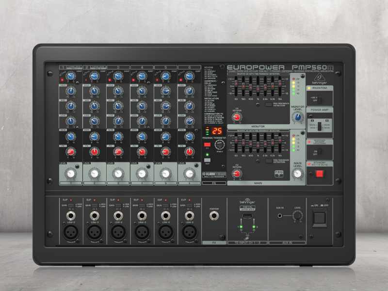 B&agrave;n mixer Behringer PMP560M