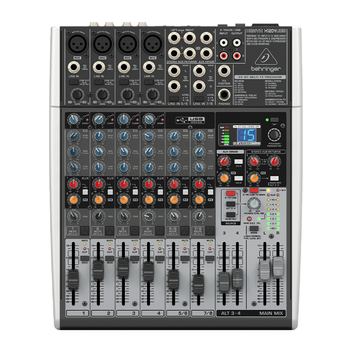 Bàn mixer Behringer X1204USB - Hình 1