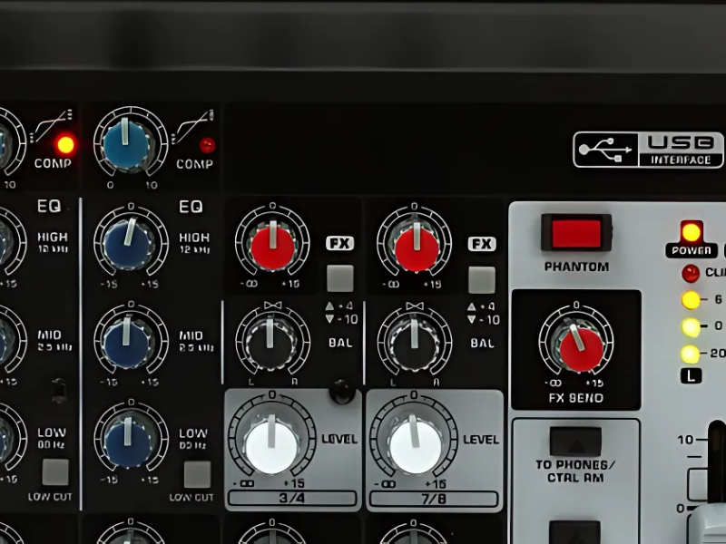 B&agrave;n mixer Behringer Xenyx Q1002USB