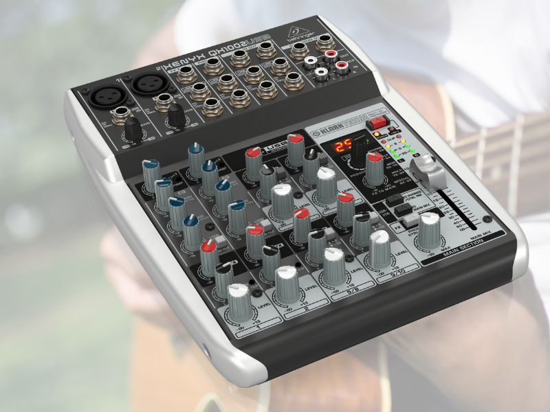 B&agrave;n mixer Behringer Xenyx Q1002USB